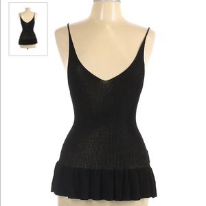 Sandro paris ruffle tank top